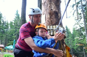 Father and Children Camp Team Building