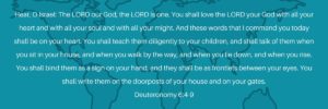Deuteronomy 6:4-9