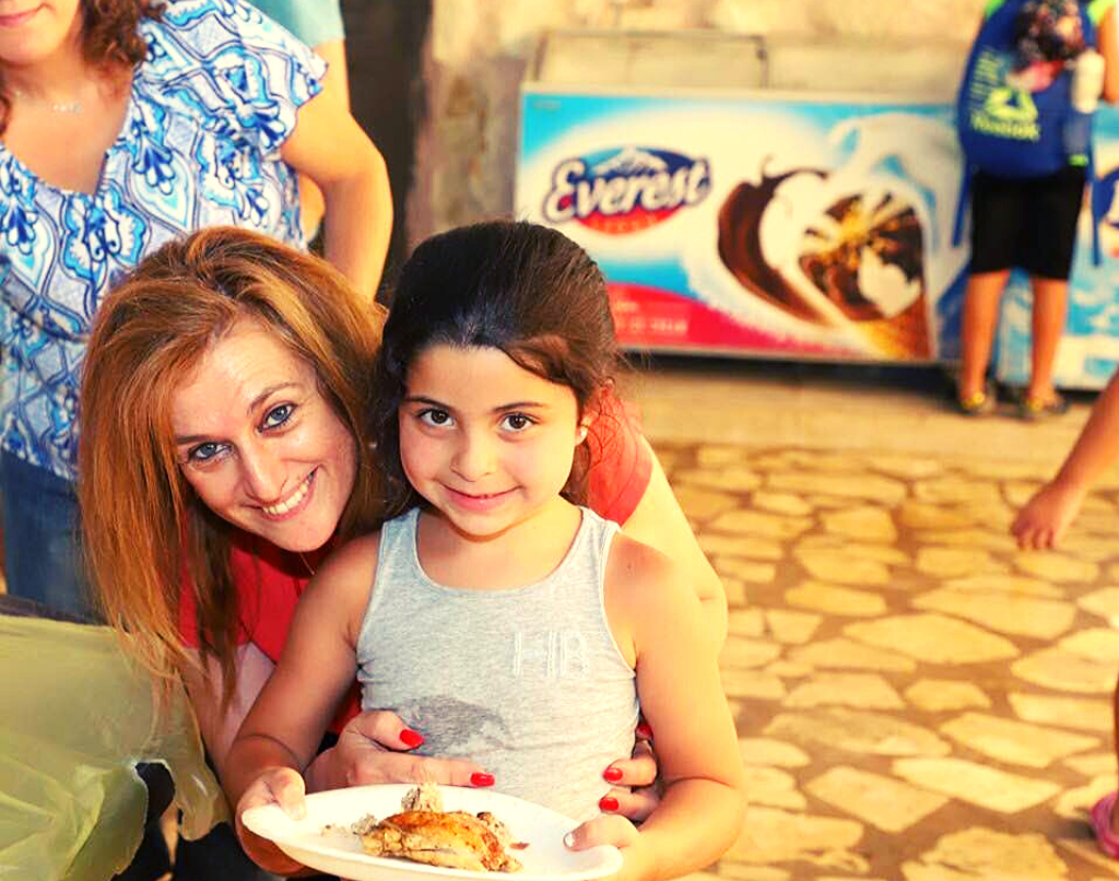 Sharing a Meal During VBS